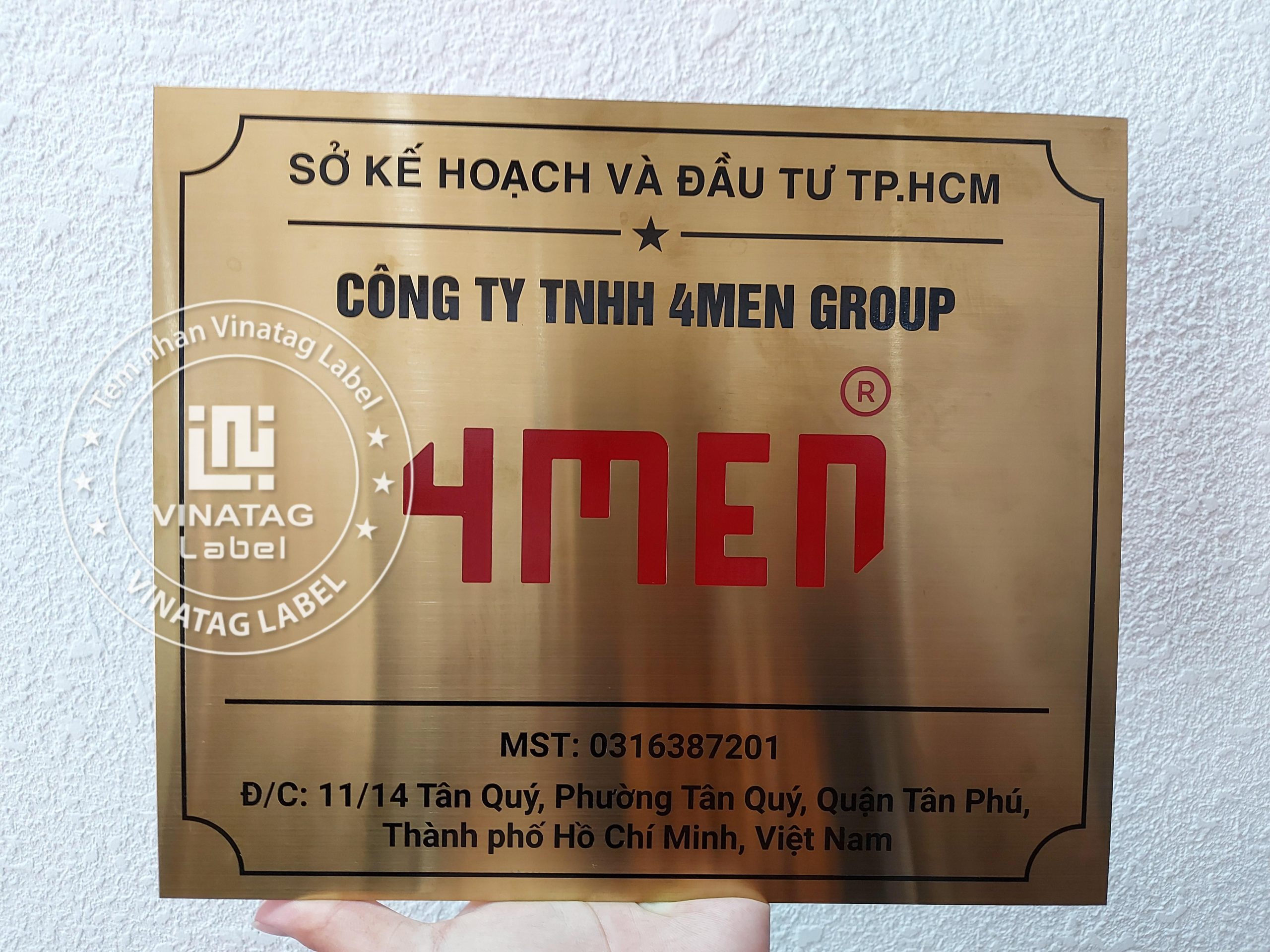 bảng hiệu công ty & biển số nhà inox, đồng, nhôm – Vinatag