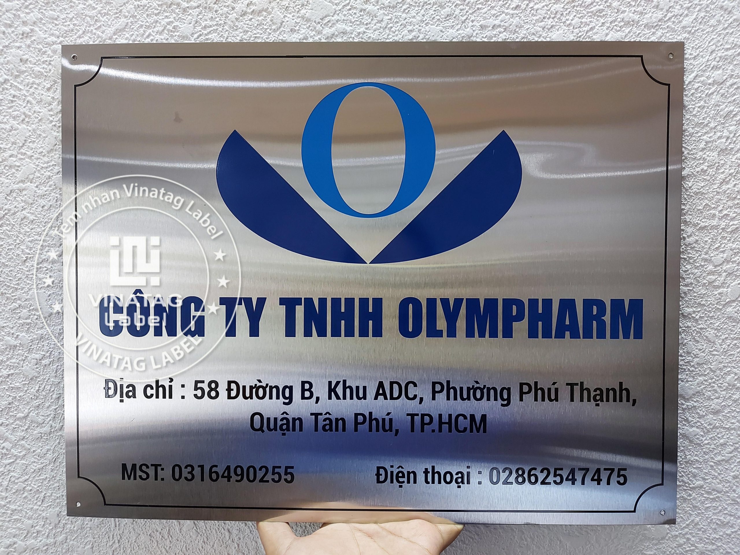 Bảng hiệu công ty & biển số nhà inox, đồng, nhôm – Vinatag