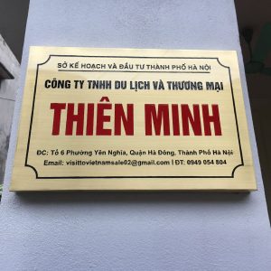Biển công ty kim loại