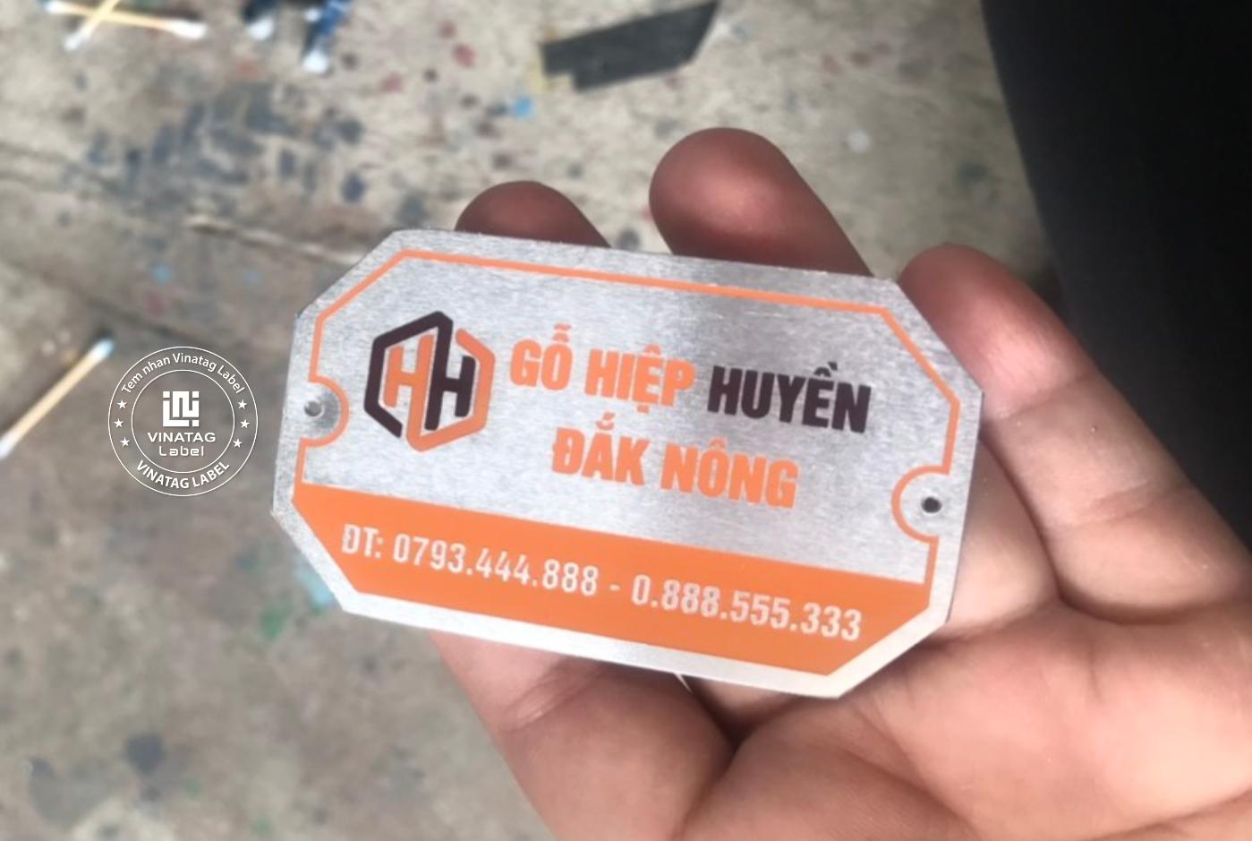 Tem nhom an mon in noi dung Vinatag
