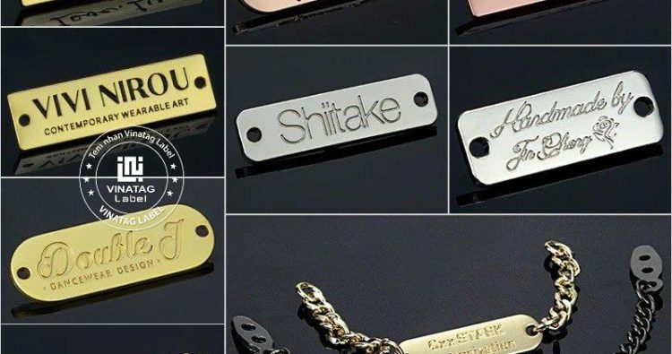Chi tiết tag kim loại khắc logo theo yêu cầu tại Vinatag