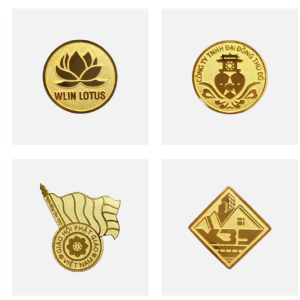 Huy Hiệu Đồng Mạ Vàng Sang Trọng Cho Doanh Nghiệp – Thiết Kế Theo Yêu Cầu | Vinatag