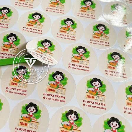 tem decal ngoài trời chống nước - mẫu 9 Vinatag