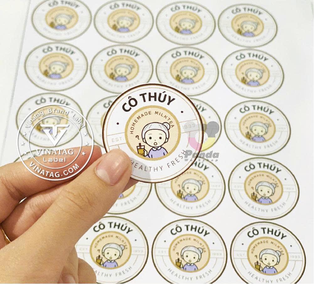Chi tiết in và bế tem decal ngoài trời chống nước theo yêu cầu