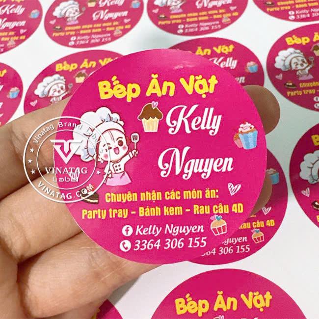 tem decal ngoài trời chống nước - mẫu 2 Vinatag