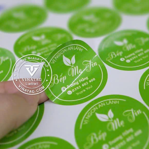 tem decal ngoài trời chống nước - mẫu 3 Vinatag