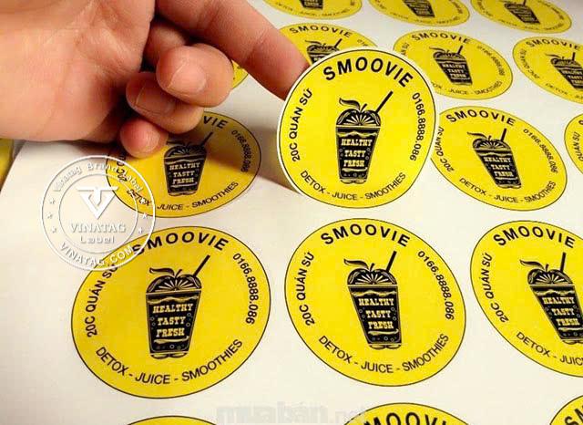 tem decal ngoài trời chống nước - mẫu 6 Vinatag