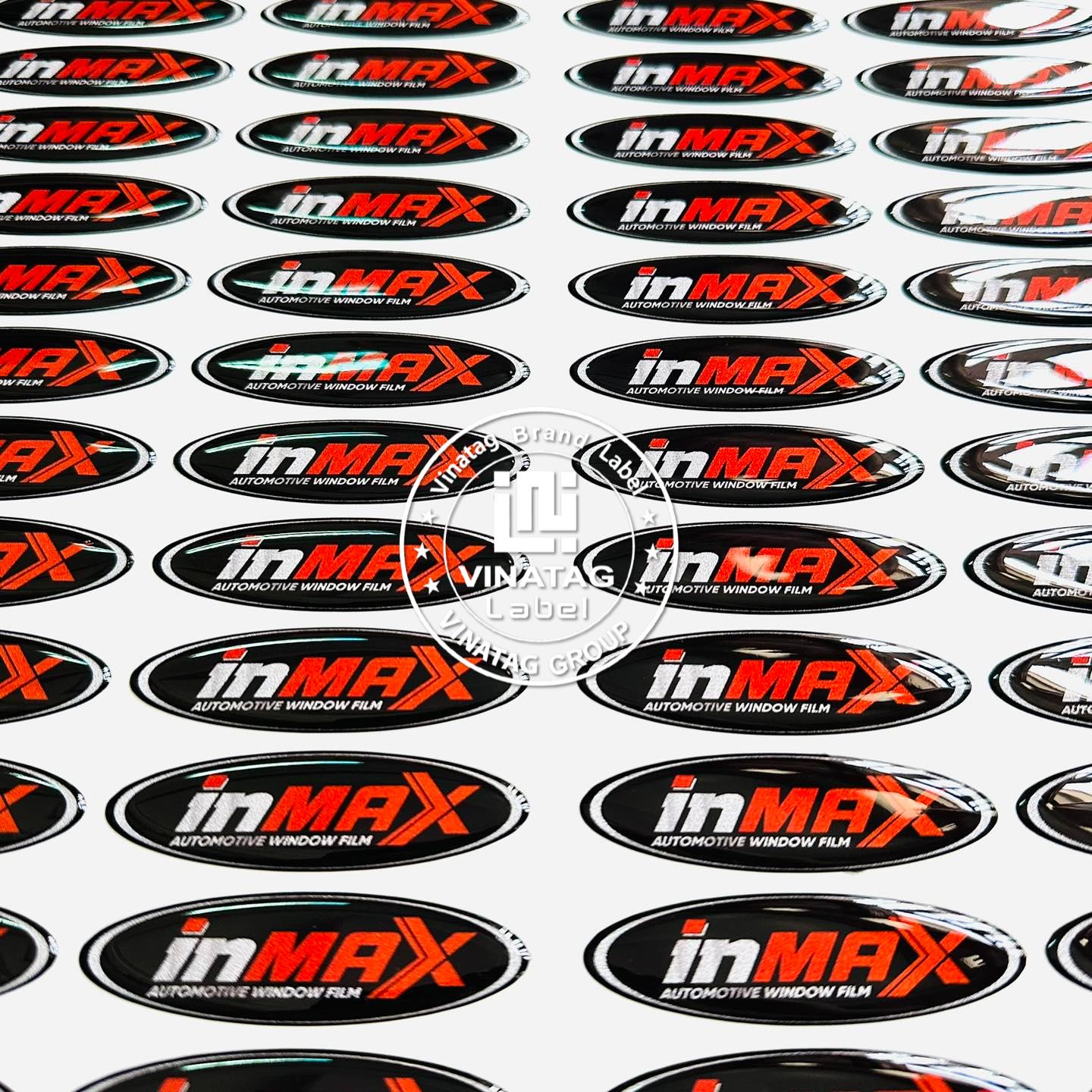 tem epoxy bảo hành - Tem epoxy logo doanh nghiệp dạng vuông và chữ nhật | Vinatag