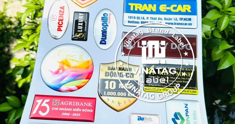 Bộ mẫu tem epoxy nhiều hình dạng và ứng dụng thực tế – tem epoxy QR code