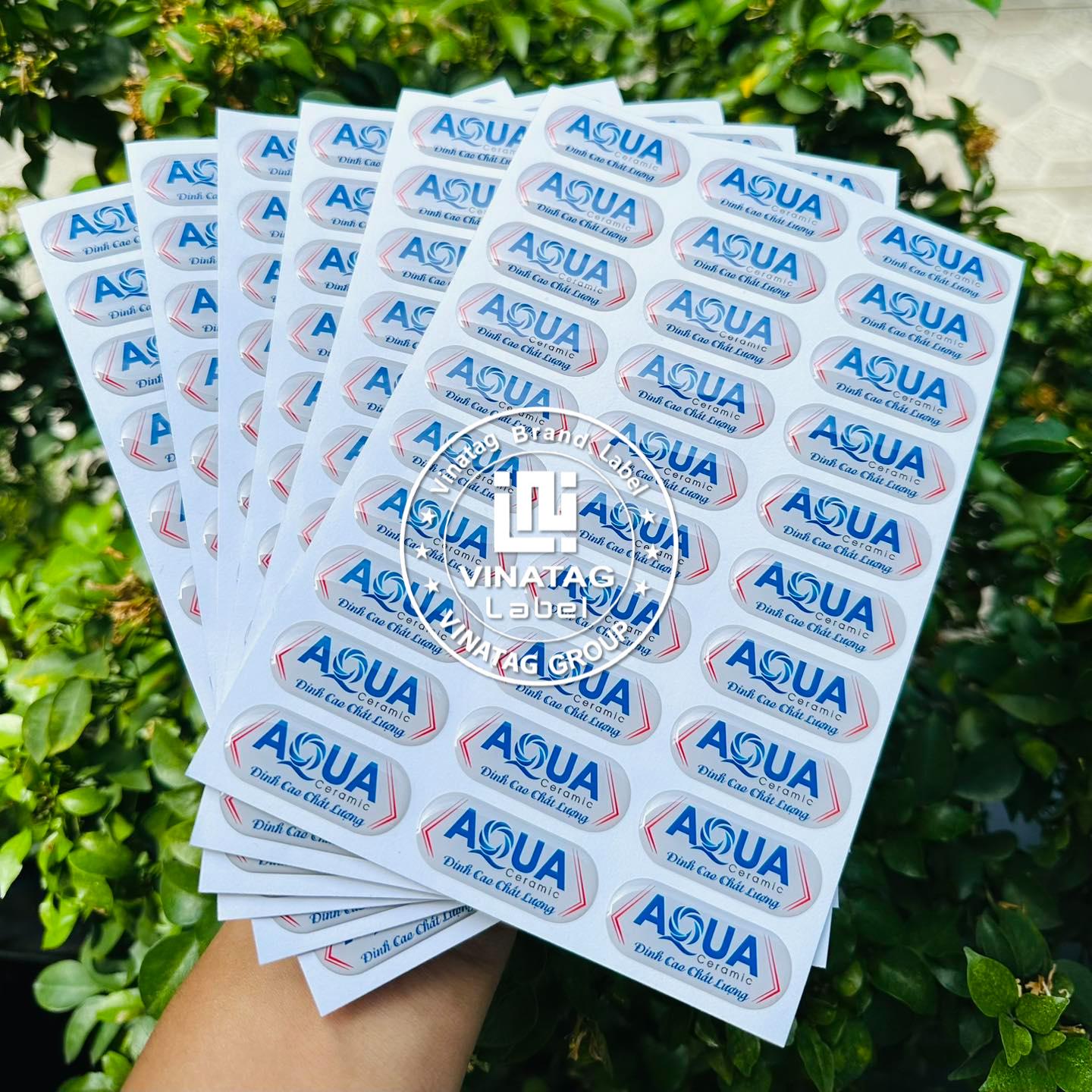 tem epoxy logo loa - Tem epoxy logo thương hiệu theo bộ nhận diện | Vinatag