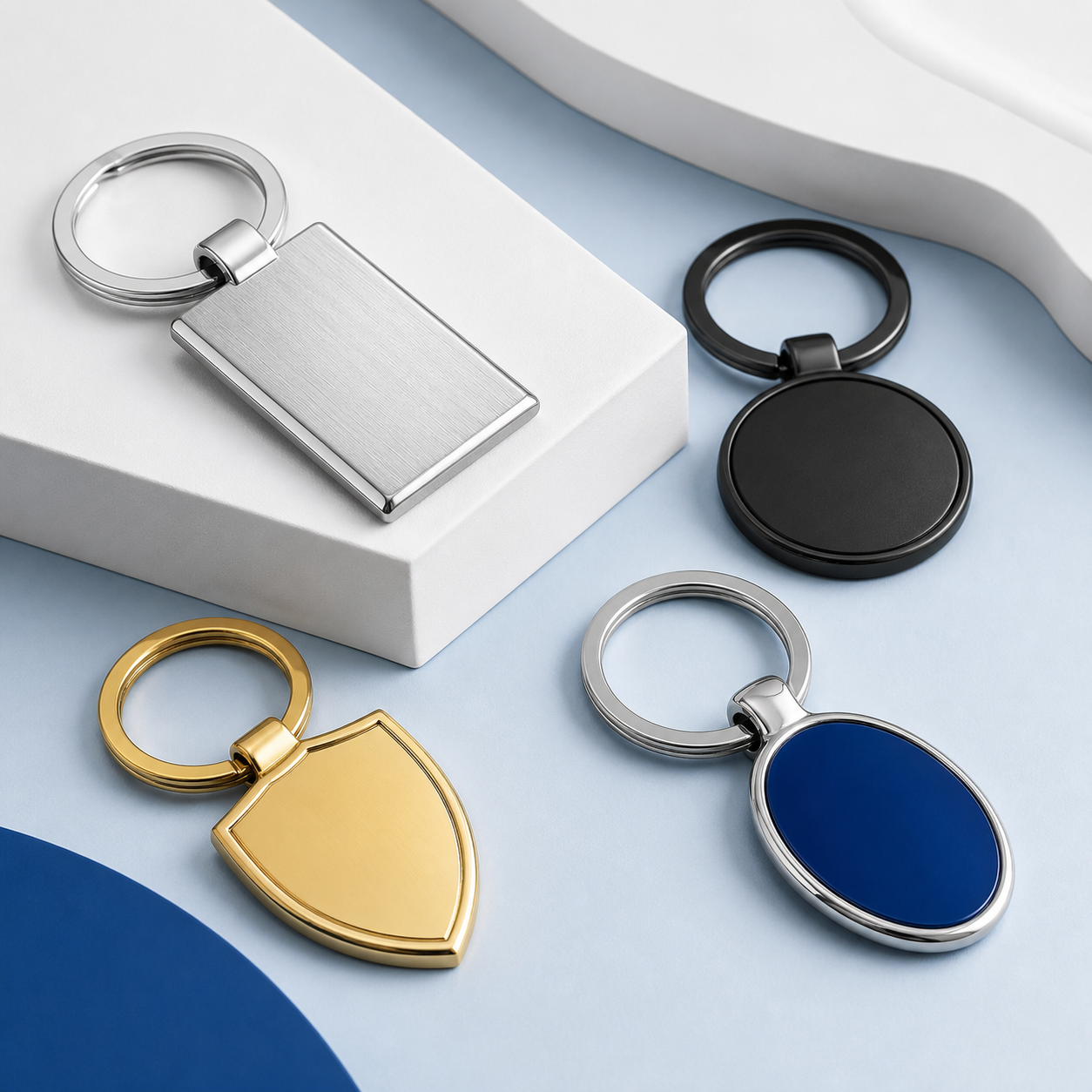 Móc khóa doanh nghiệp khắc logo theo yêu cầu Vinatag