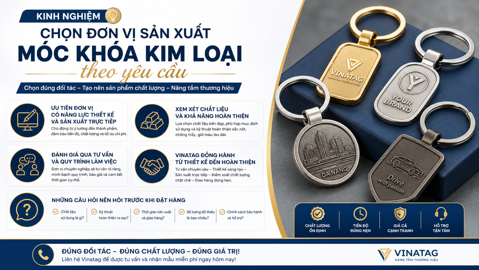 Kinh nghiệm chọn đơn vị sản xuất móc khóa kim loại theo yêu cầu - quy trình sản xuất móc khóa kim loại
