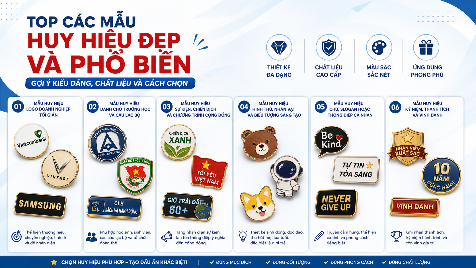 Top các mẫu huy hiệu đẹp và phổ biến hiện nay Top các mẫu huy hiệu đẹp và phổ biến hiện nay - mẫu huy hiệu đẹp