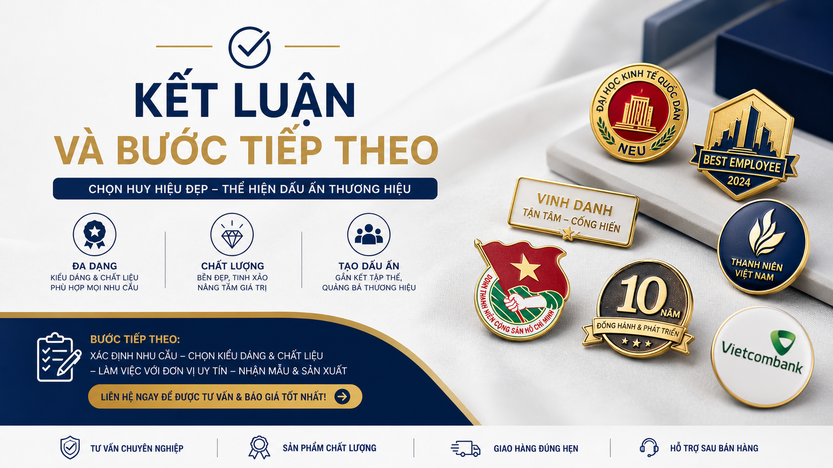 Kết luận và bước tiếp theo Kết luận và bước tiếp theo - mẫu huy hiệu đẹp