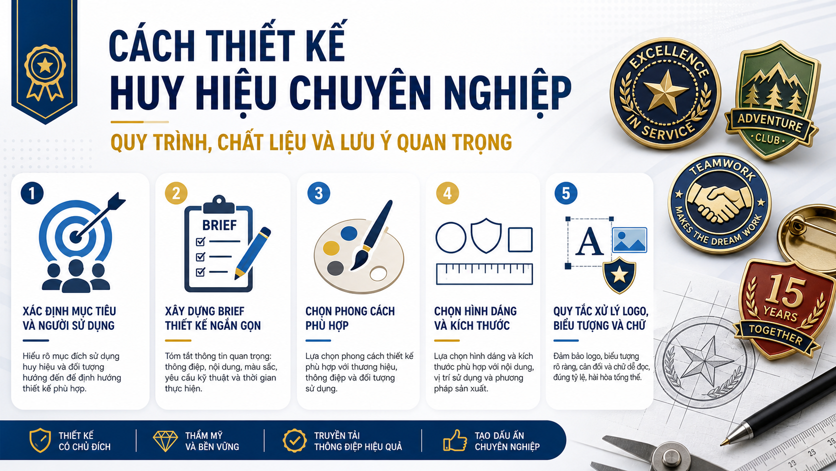 Chuẩn bị ý tưởng và định hướng trước khi thiết kế huy hiệu Chuẩn bị ý tưởng và định hướng trước khi thiết kế huy hiệu - thiết kế huy hiệu