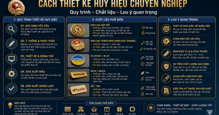 thiết kế huy hiệu - ảnh đại diện Vinatag