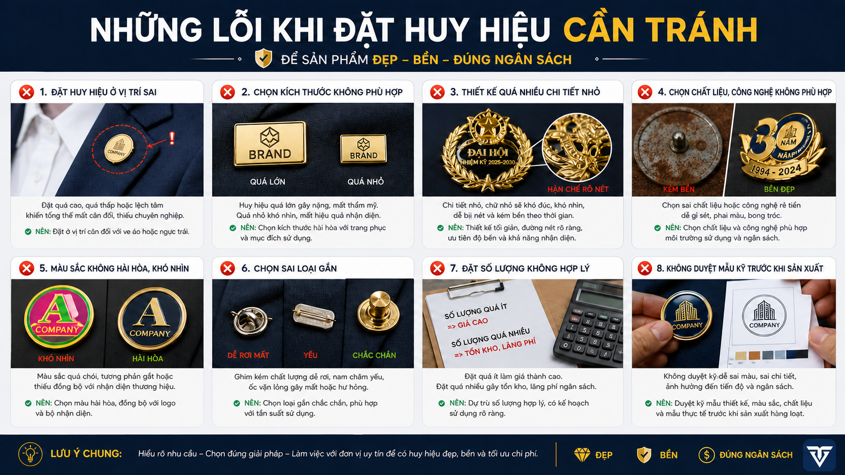 lỗi khi đặt huy hiệu - ảnh đại diện Vinatag