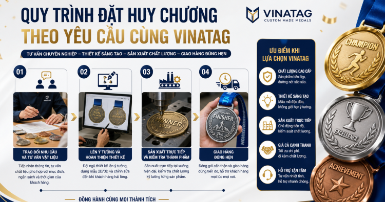 Huy chương kim loại minh họa thiết kế và chi tiết cần duyệt