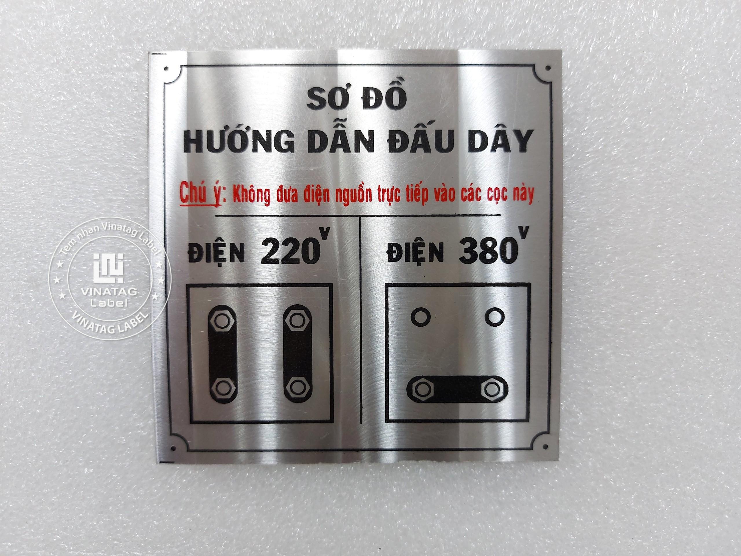 tem nhôm anod màu in logo theo yêu cầu Vinatag - hình 4