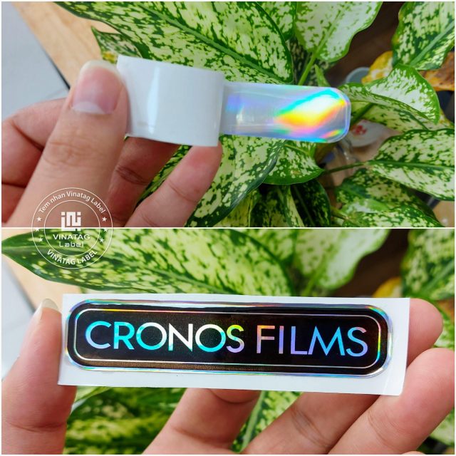 Tem epoxy hologram CRONOS FILMS chống trầy
